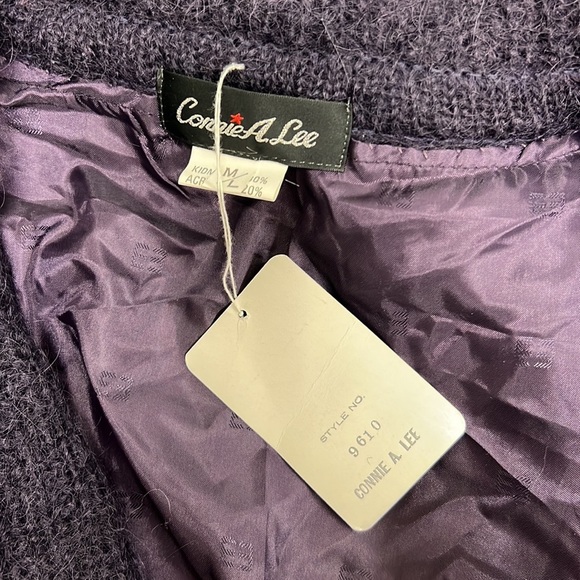 NWT Vintage Connie A Lee Mohair Blend Fully Lined Button Down Cardigan/ Jacket - Picture 3 of 7